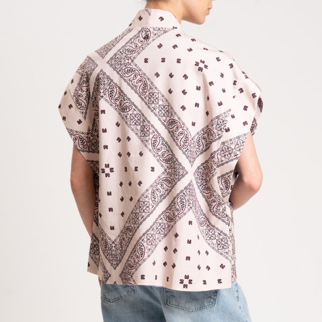 Dixie-Gilet fantasia bandana - rosa