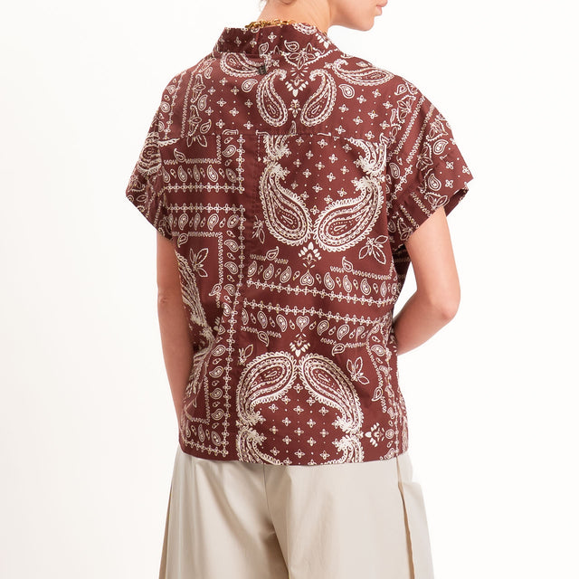 Dixie-Giacca fantasia bandana - Bordeaux