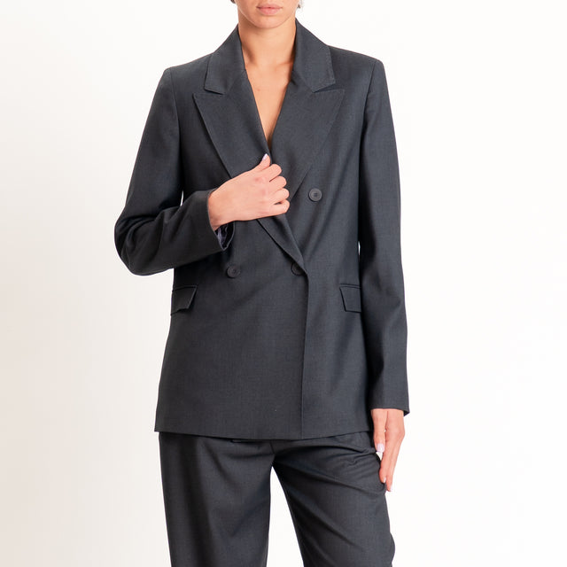 Dixie-Completo giacca doppiopetto + pantalone - antracite