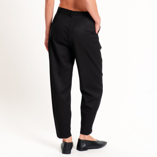 Dixie-Completo giacca doppiopetto + pantalone - Nero