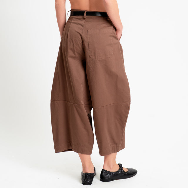 Dixie-Pantalone baggy barrel - moka