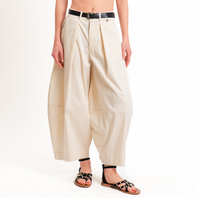 Dixie-Pantalone popeline barrel fit - champagne