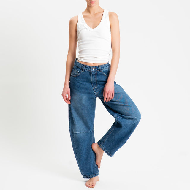Dixie- Jeans barrel fit - denim