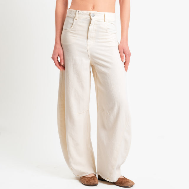 Dixie-Pantalone barrel fit - burro