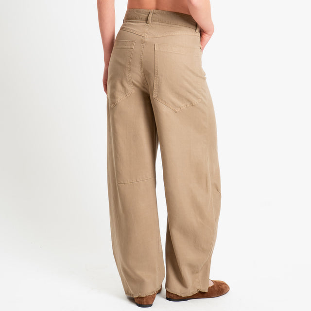 Dixie-Pantalone barrel fit - coloniale