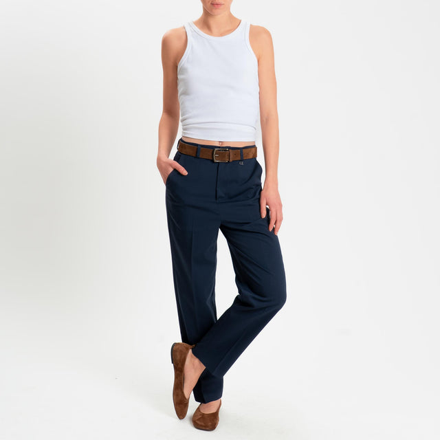 Dixie-Pantalone tasche francese - blu