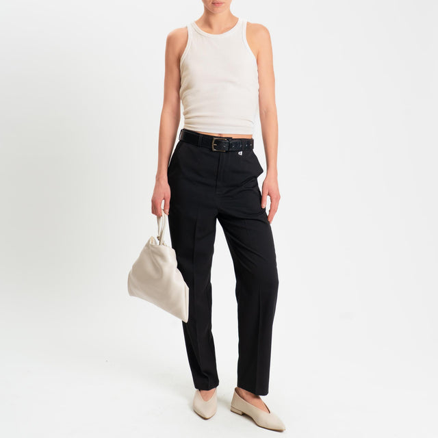 Dixie-Pantalone tasche francese - nero