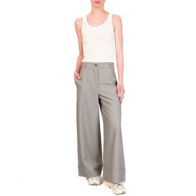 Pantalones con puños Dixie - Gris