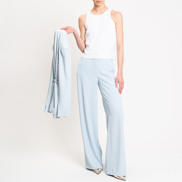 Dixie-Pantalone tessuto fluido elastico dietro - polvere