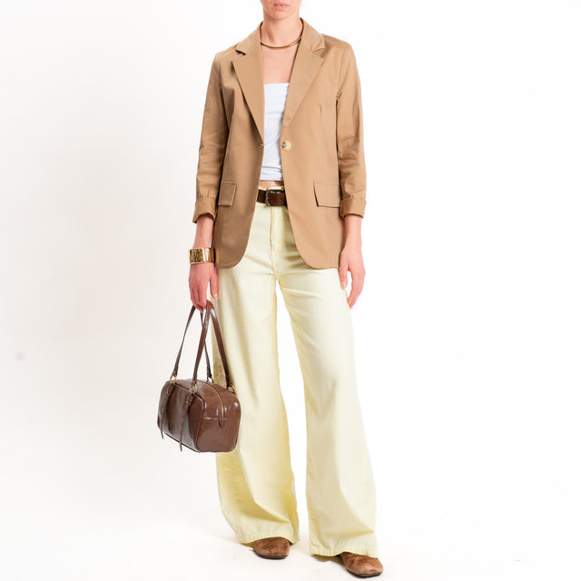 Dixie-Jeans wide leg tela slegata light - giallo