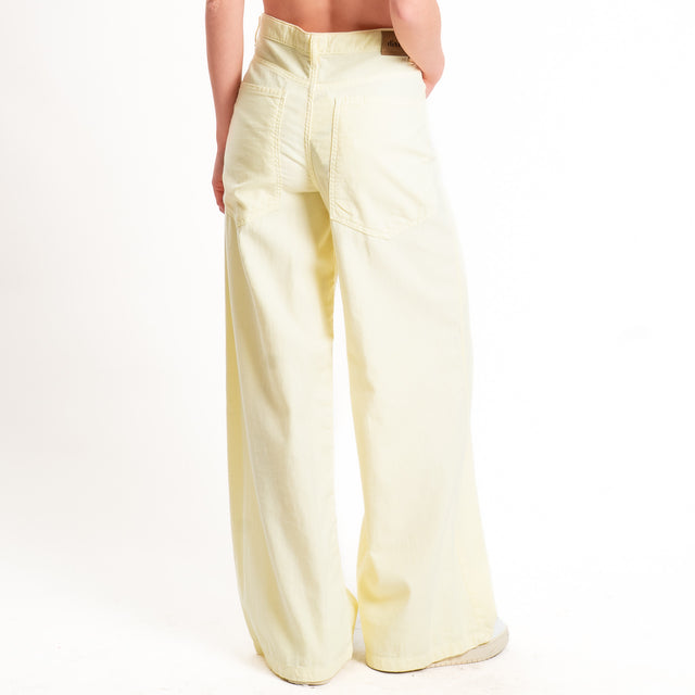Dixie-Jeans wide leg tela slegata light - giallo