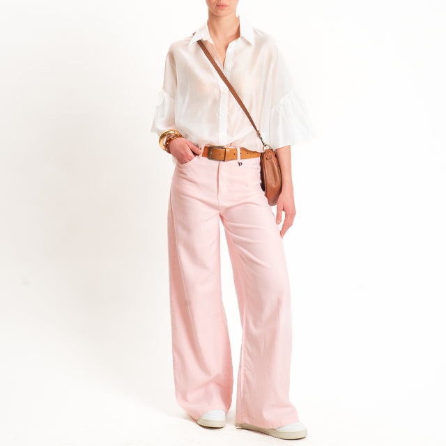 Dixie-Jeans wide leg tela slegata light - rosa