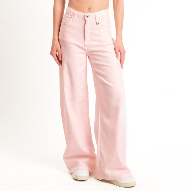 Dixie-Jeans wide leg tela slegata light - rosa
