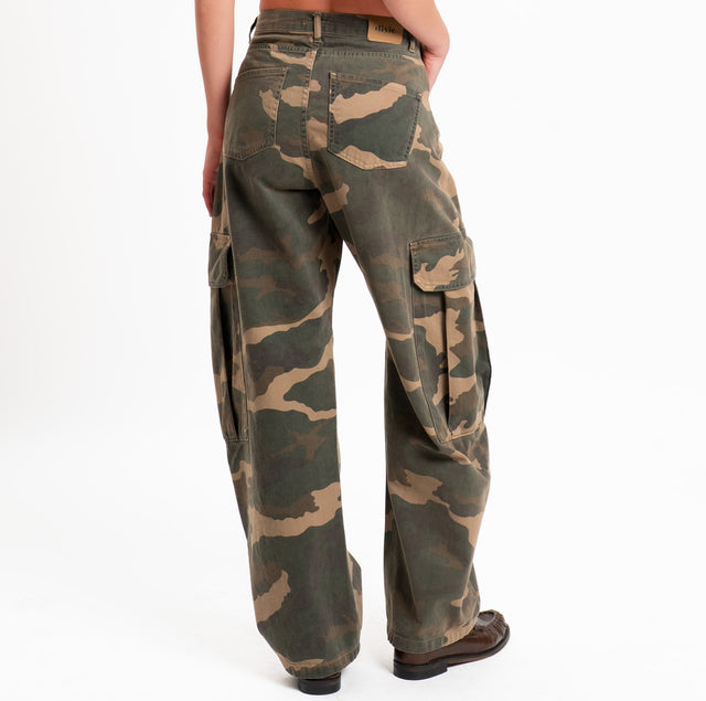 Dixie-Pantalone cargo camouflage - militare/moro/sand