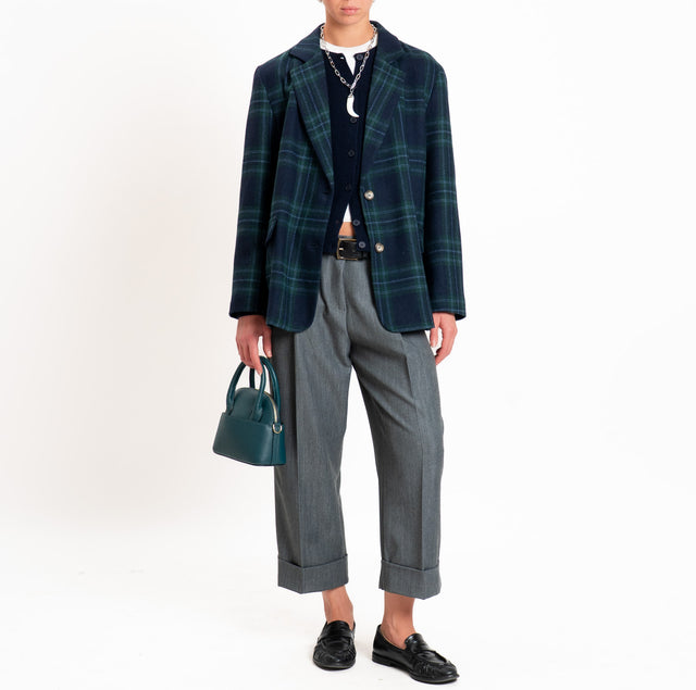 Dixie-Pantalone con risvolto - antracite