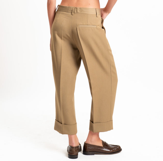 Dixie-Pantalone con risvolto - cammello