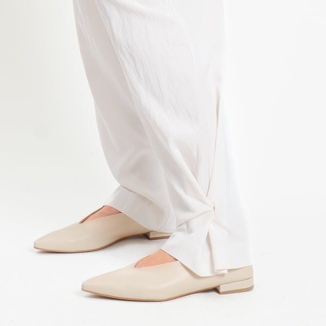 Dixie-Pantalone balloon con pinces - panna