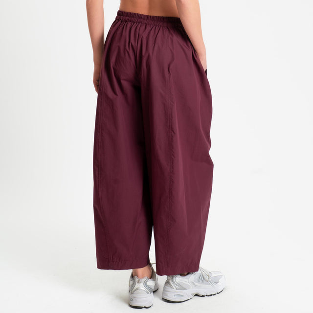 Dixie-Pantalone popeline balloon elastico in vita - india