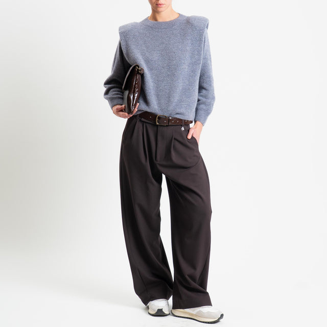 Dixie-Pantalone con pinces - moro