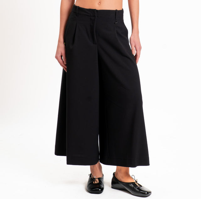 Dixie-Pantalone cropped - nero