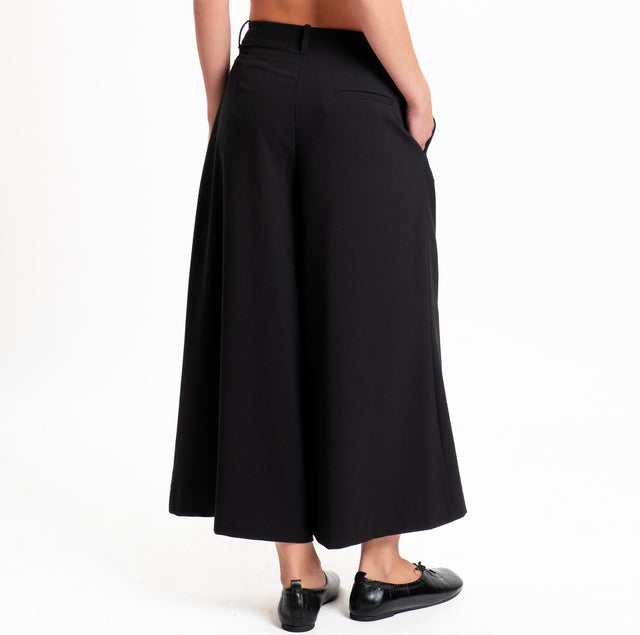 Dixie-Pantalone cropped - nero