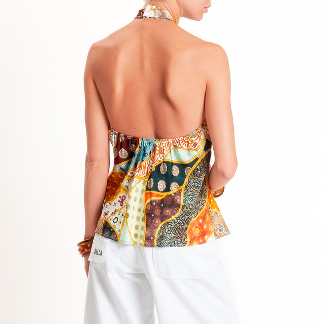 Dixie-Top incrociato fantasia - multicolor