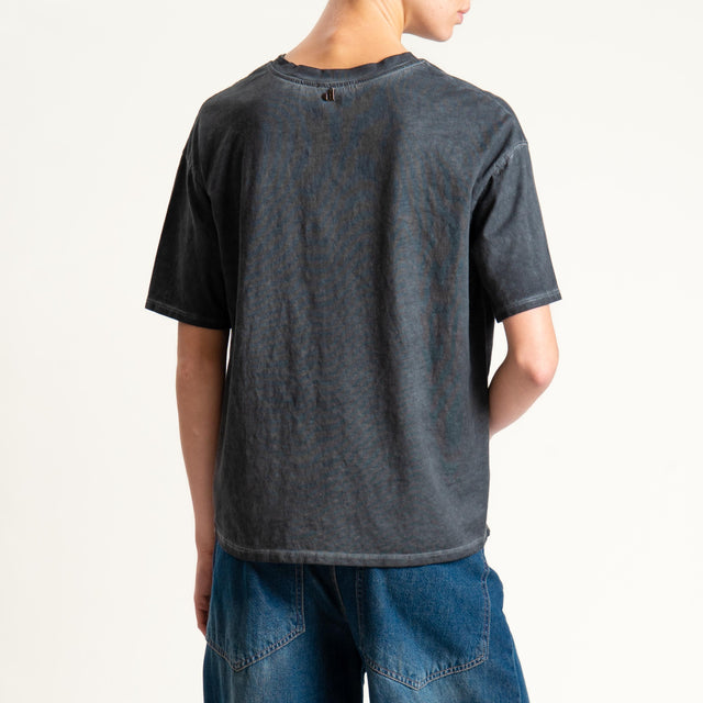 Dixie- T-shirt "ROCK ALL DAY" - grigio
