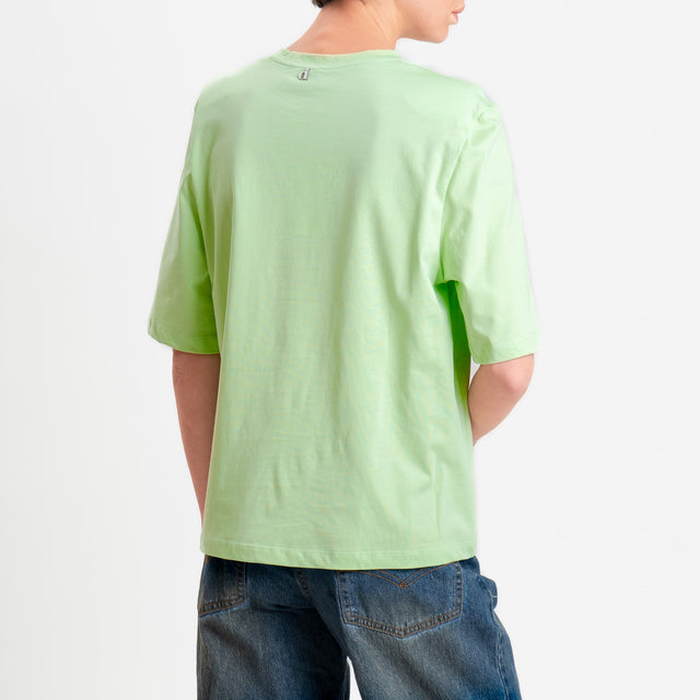 Dixie-T-shirt mezza manica con spalline - mint