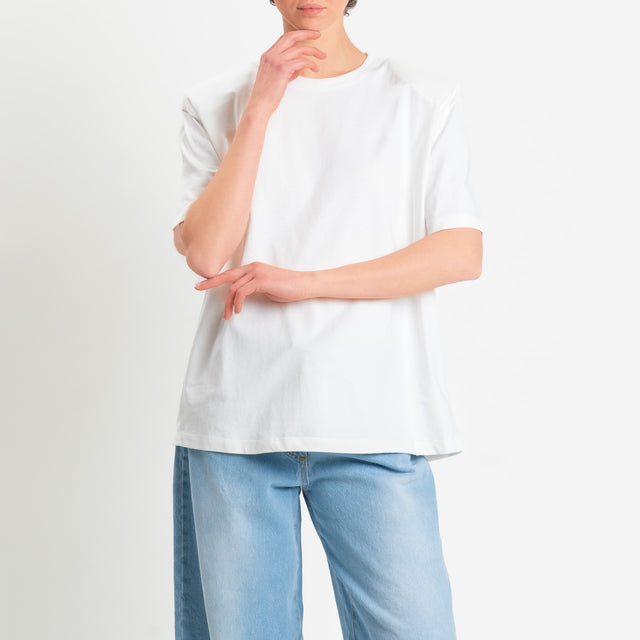 Dixie-T-shirt con spalline - panna