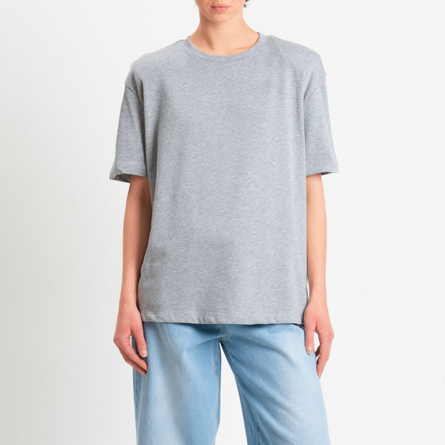 Dixie-T-shirt con spalline - grigio