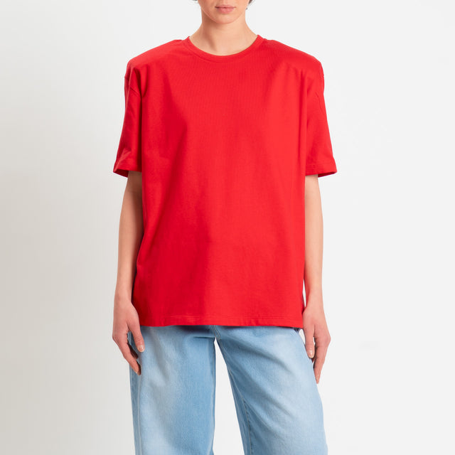 Dixie-T-shirt con spalline - rosso