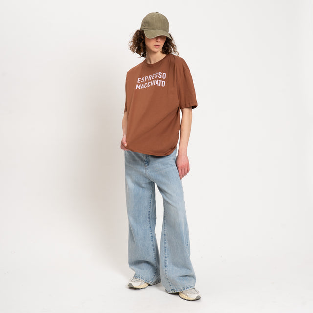 Dixie-T-shirt "ESPRESSO MACCHIATO" - tabacco