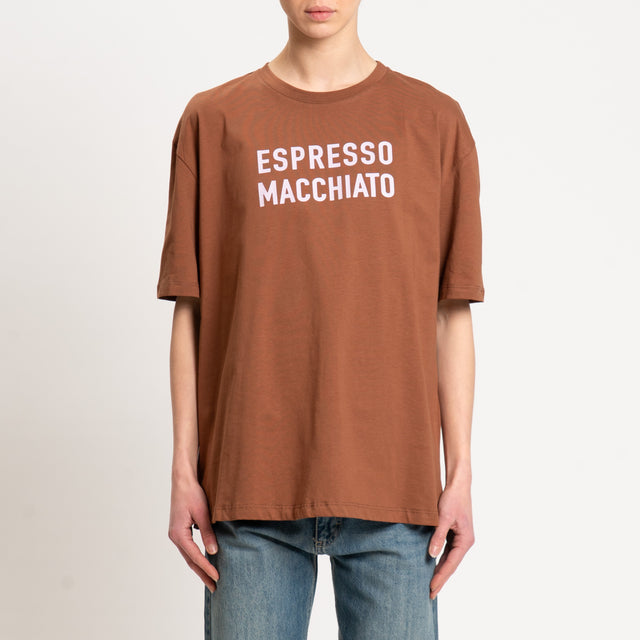 Dixie-T-shirt "ESPRESSO MACCHIATO" - tabacco