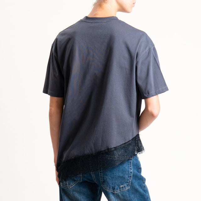 Dixie-T-shirt giutar "FEARLESS" con applicazioni - piombo