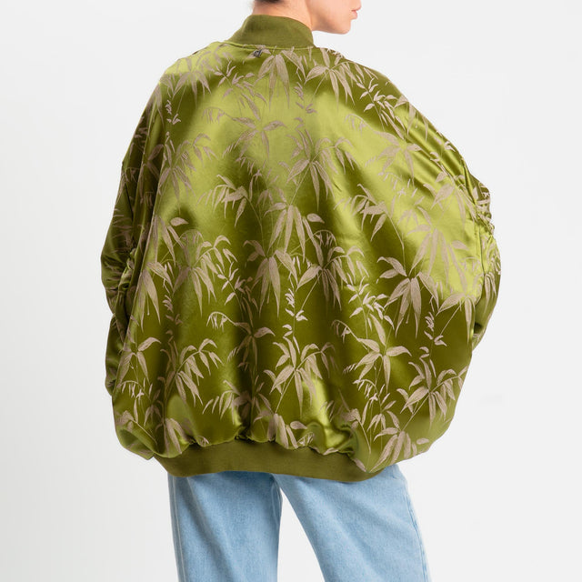 Dixie-Bomber fantasia maniche ampie - verde