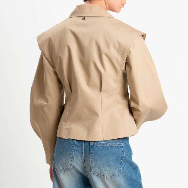 Dixie-Giacca spalline con riprese - beige