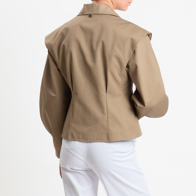 Dixie-Giacca spalline con riprese - salvia