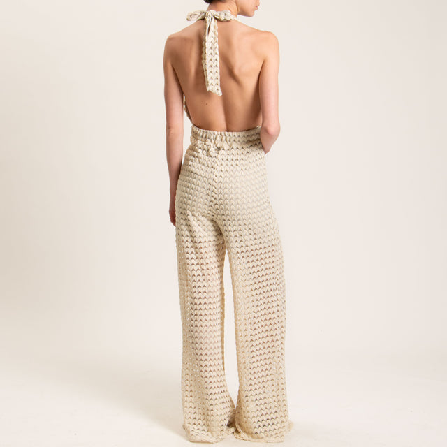Dixie-Tuta pizzo crochet - crema