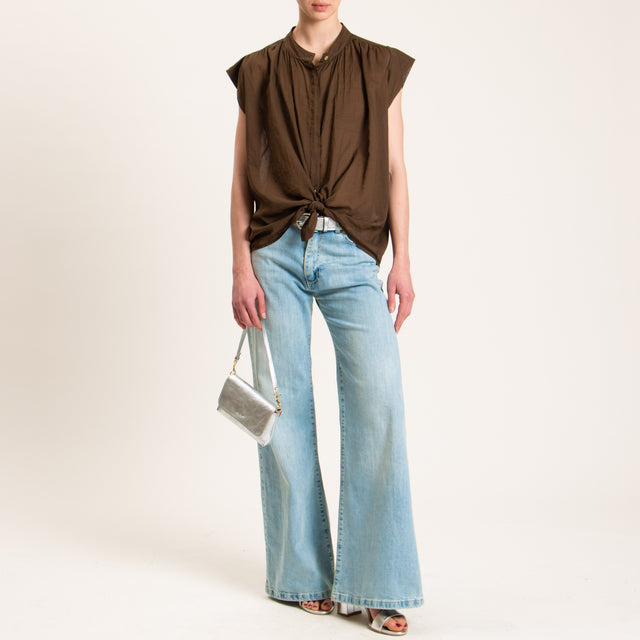 Haveone-Camicia mussola smanicata - caffe'