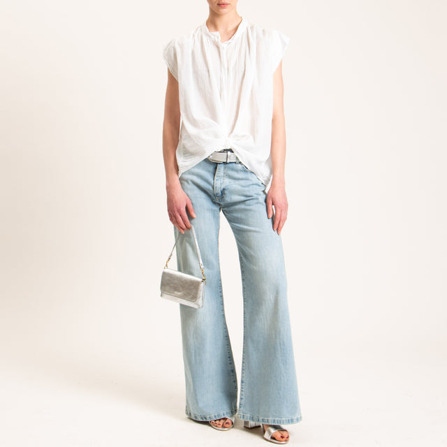 Haveone-Camicia mussola smanicata - latte