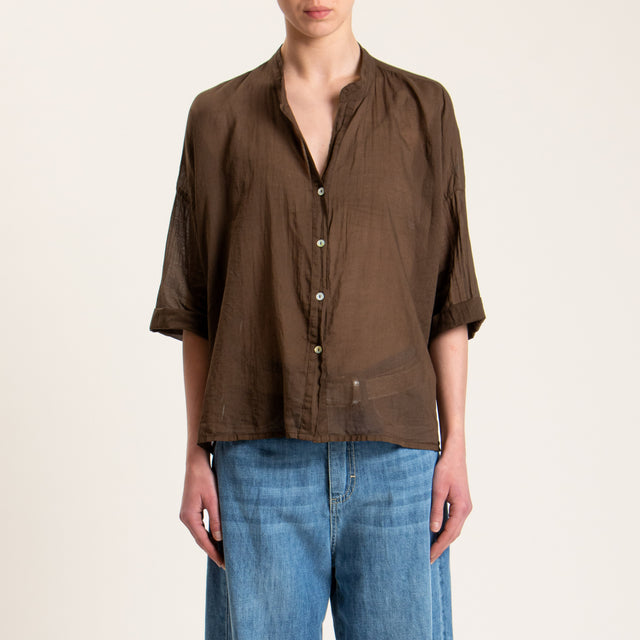 Haveone-Camicia mussola spacchi laterali - caffe'
