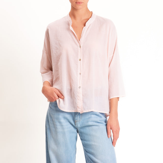 Haveone-Camicia mussola collo coreana - cipria