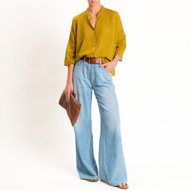 Haveone-Camicia mussola collo coreana - olio
