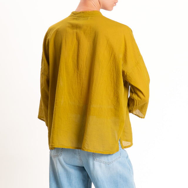 Haveone-Camicia mussola collo coreana - olio