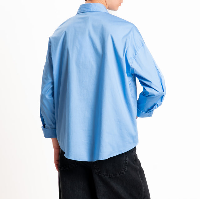 Haveone-Camicia con taschino - celeste