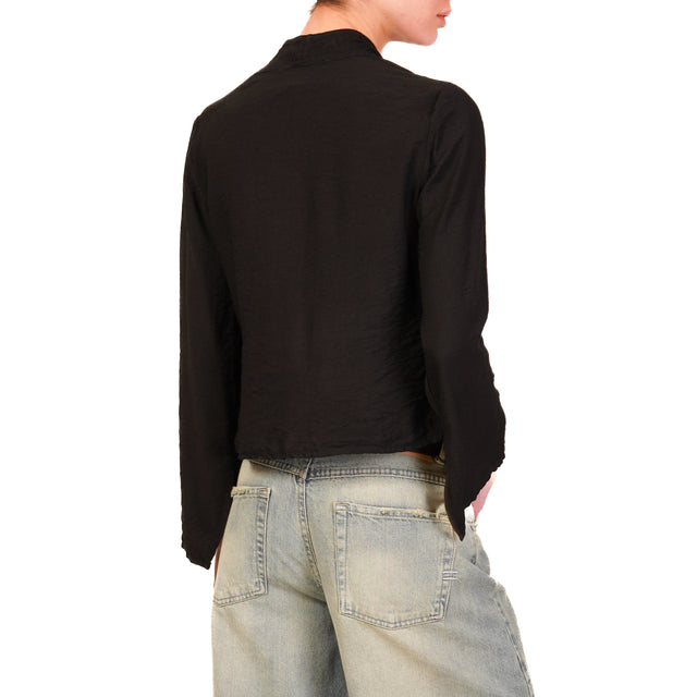 Haveone-Blusa con i lacci - nero