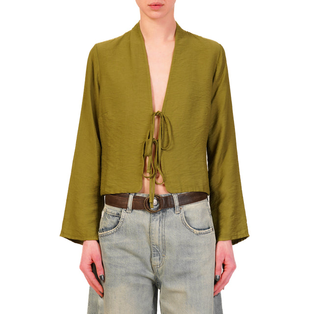 Haveone-Blusa con i lacci - olio