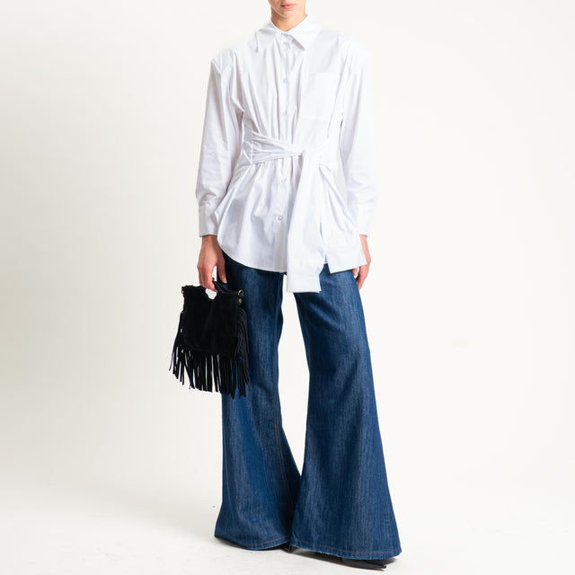 Haveone-Camicia con spalline - bianco