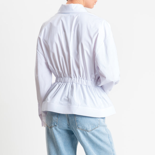 Haveone-Camicia elastico in vita - Bianco