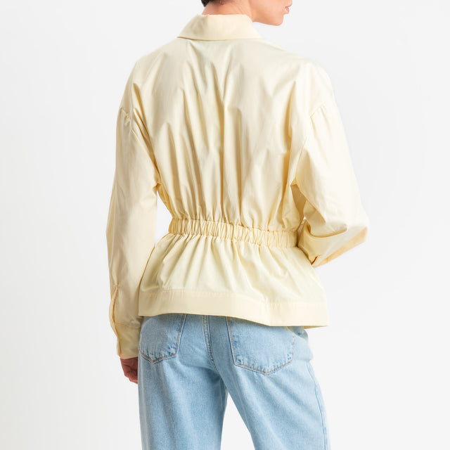 Haveone-Camicia elastico in vita - yellow